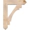 Ekena Millwork Merced Arts and Crafts Smooth Bracket w/ Offset Brace, Douglas Fir, 7 1/2"W x 30"D x 38"H BKT0806X30X38MRC03SDF - alternate 2